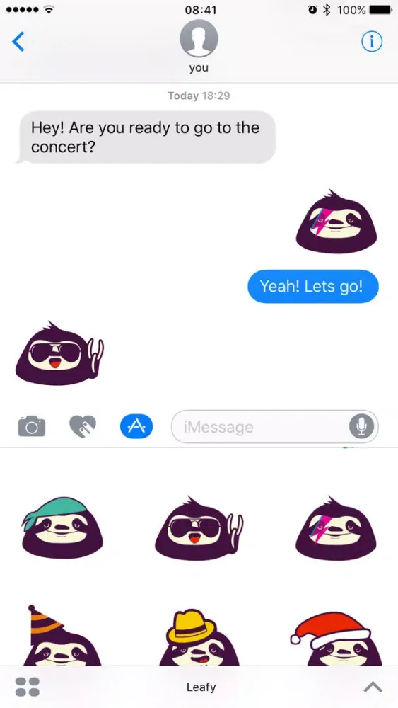 صور Leaf Music Stickers - Leafy Emojis