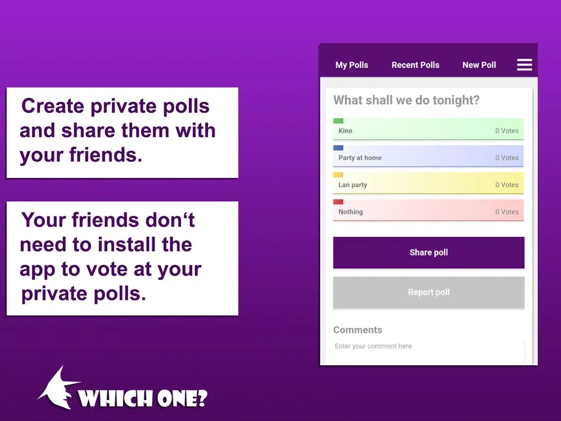 ภาพหน้าจอของ Which One? Polls iPad 