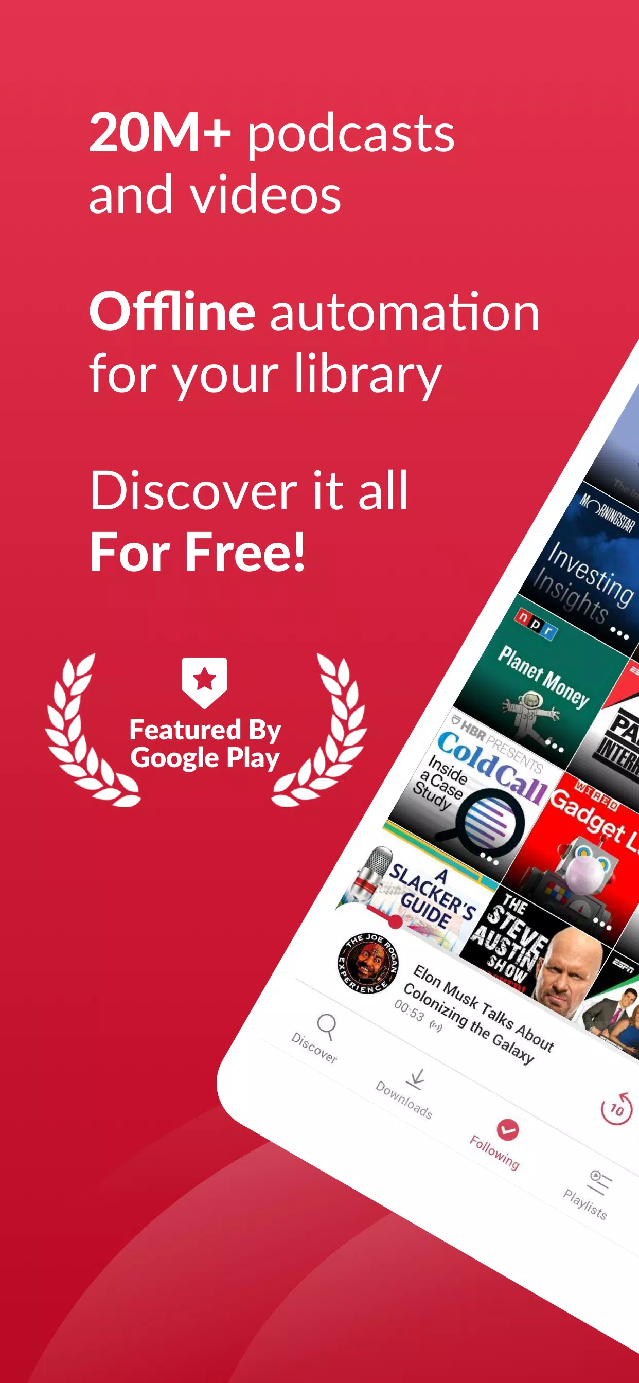 Offline Podcast App: Player FM Screenshots