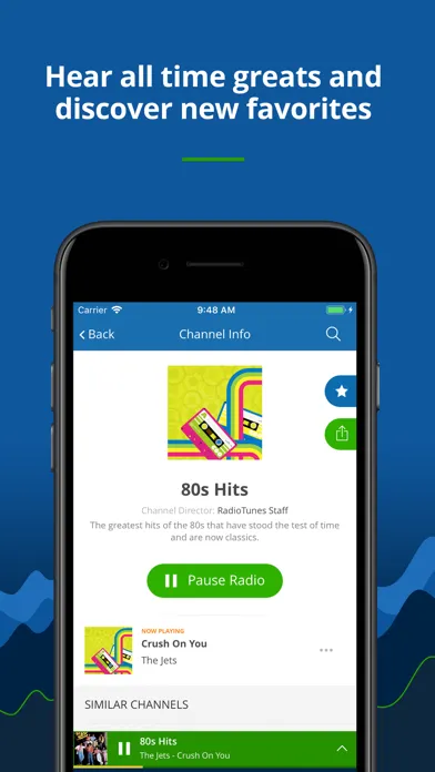 Captures d'écran de Radio Tunes - great music 24/7