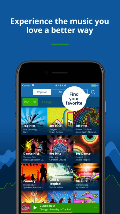 Captures d'écran de Radio Tunes - great music 24/7