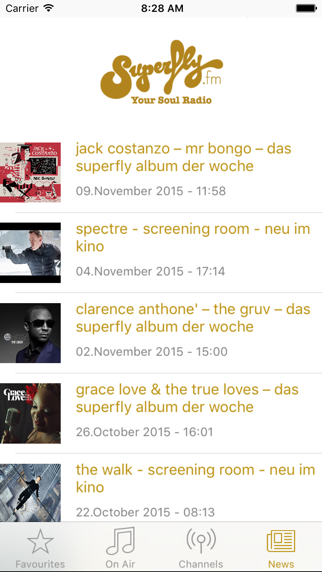 Screenshot di Radio Superfly
