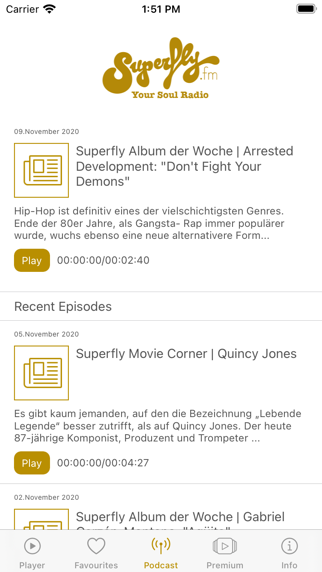 Screenshot di Radio Superfly