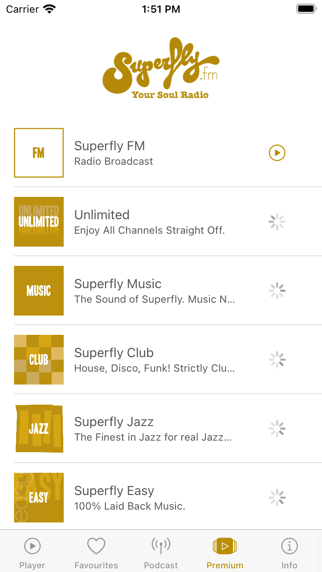 Screenshot di Radio Superfly