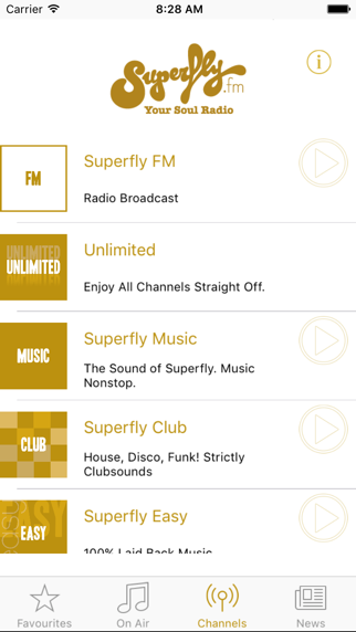 Screenshot di Radio Superfly