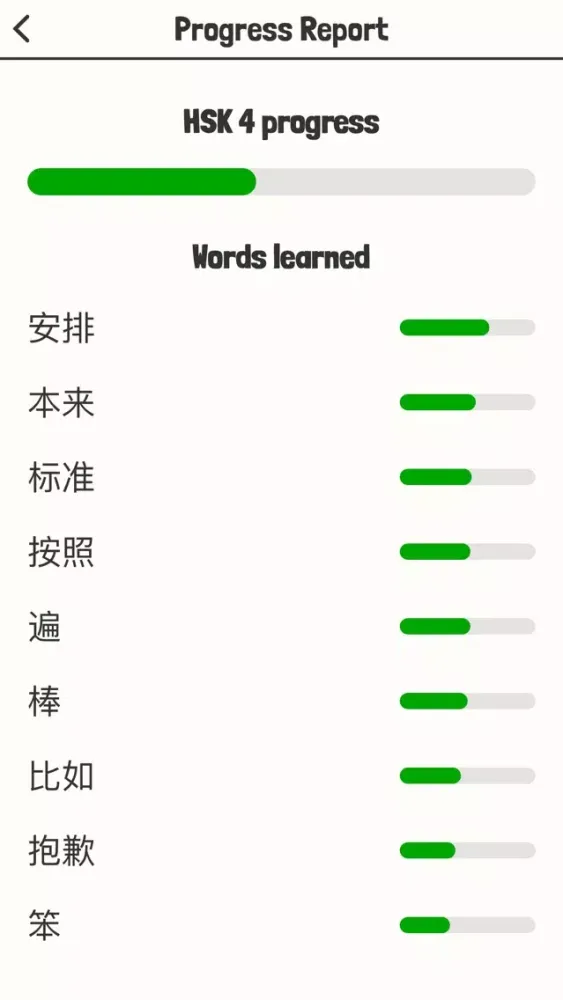 Captures d'écran de Panda HSK - Learn Chinese