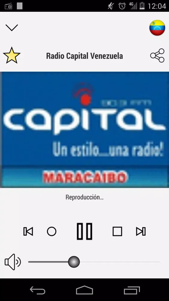 Tangkapan skrin RADIO VENEZUELA PRO