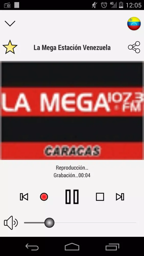 Tangkapan skrin RADIO VENEZUELA PRO