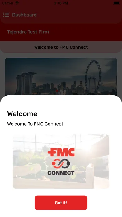 Tangkapan layar FMC Connect