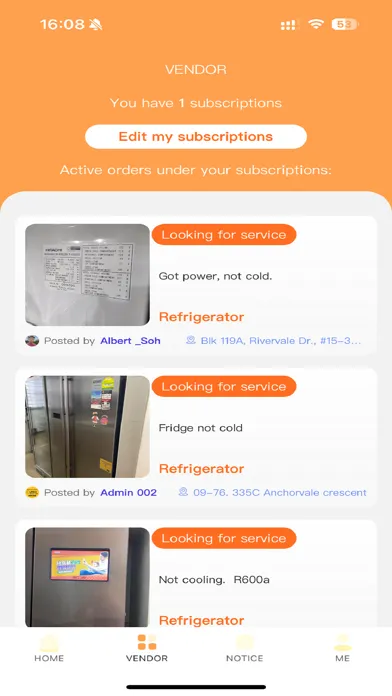 Captures d'écran de Linko Service