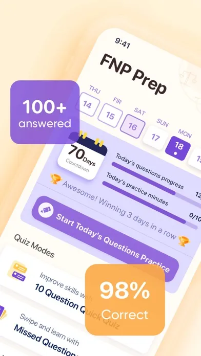 Zrzuty ekranu FNP Exam Prep: 2024