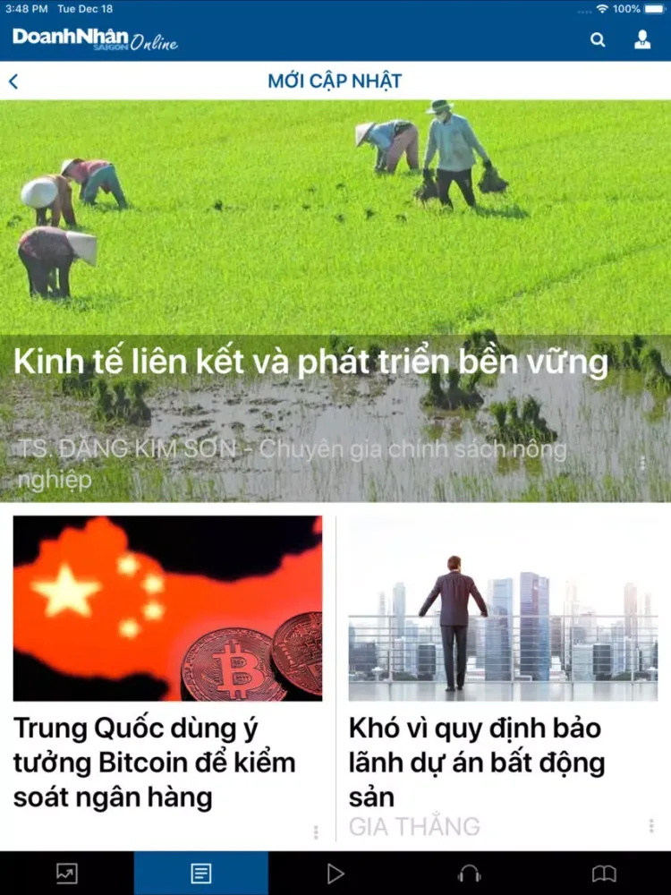 Doanh Nhân Sài Gòn Online iPad 应用截图