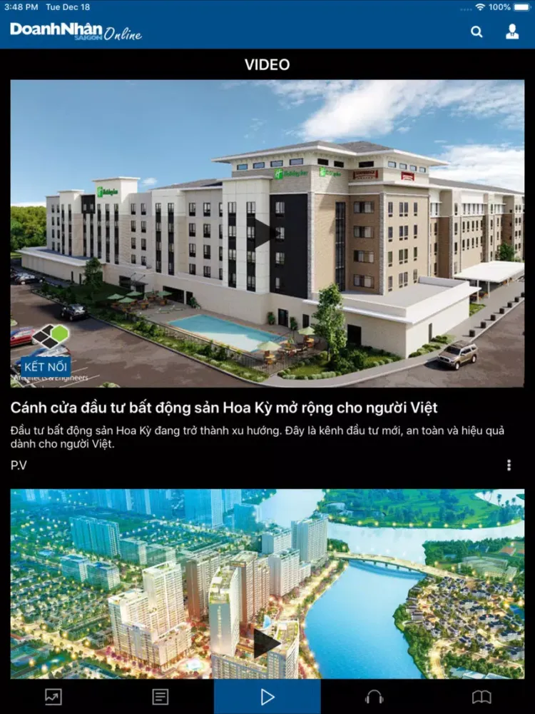 Doanh Nhân Sài Gòn Online iPad 应用截图