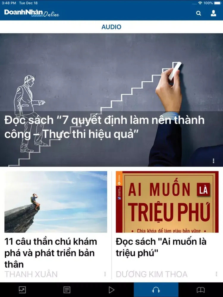 Doanh Nhân Sài Gòn Online iPad 应用截图