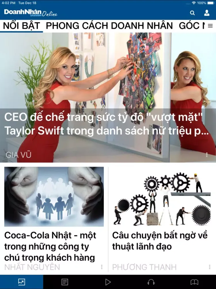 Doanh Nhân Sài Gòn Online iPad 应用截图