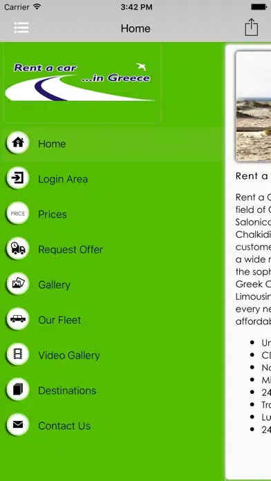 Captures d'écran de Rent a Car in Greece