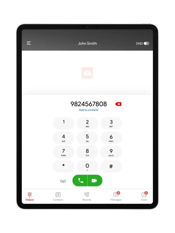 Dialogue Softphone iPad  스크린샷
