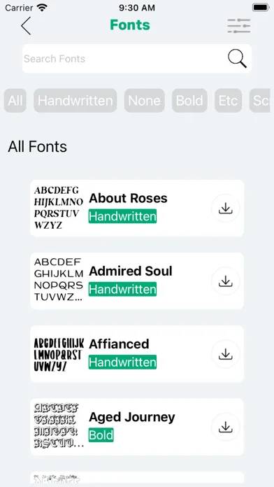Tangkapan layar Fonts for Cricut Designs