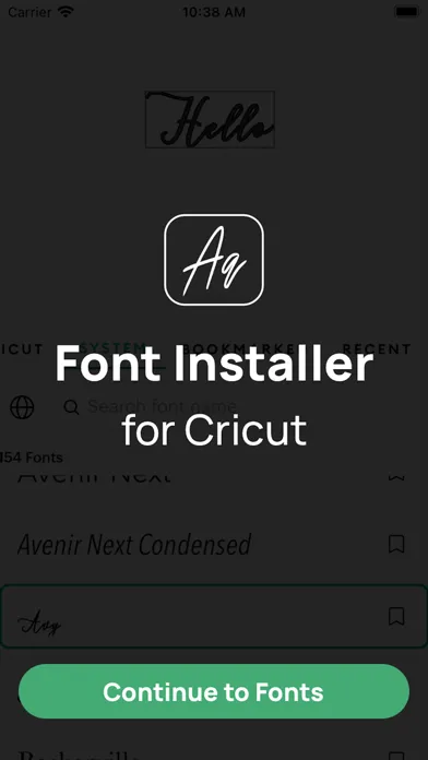Font Installer for Cricut Screenshots