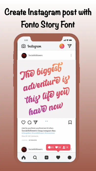 Fonto - Story font Instagram Screenshots