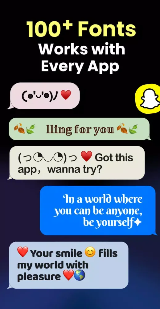 Fonts Keyboard Themes & Emoji Screenshots