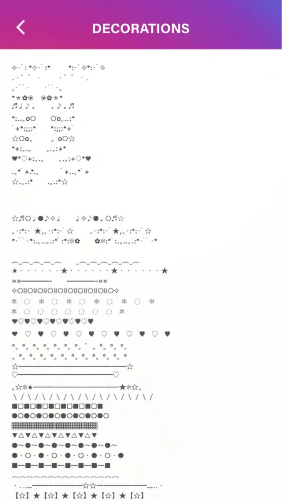 Fonts + for Instagram سکرین شاٹس