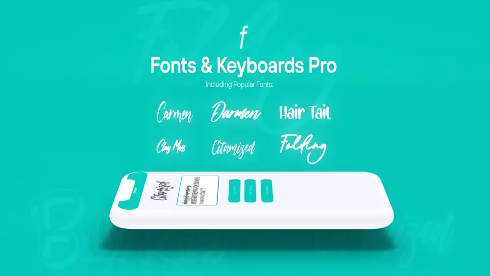 Fonts & Keyboards Pro स्क्रीनशॉट