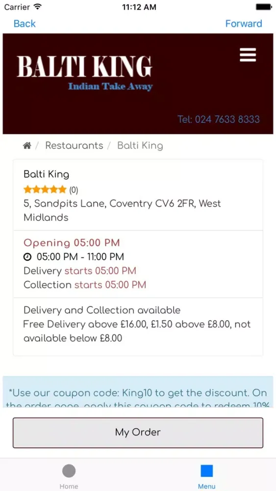 Balti King Coventry Ekran Görüntüleri