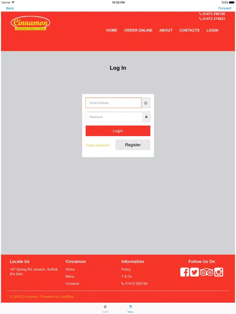 Cinnamon Ipswich iPad  स्क्रीनशॉट