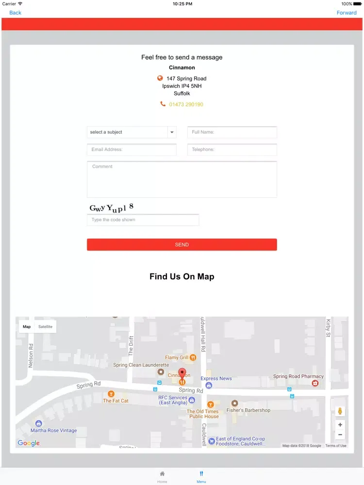 Cinnamon Ipswich iPad  स्क्रीनशॉट