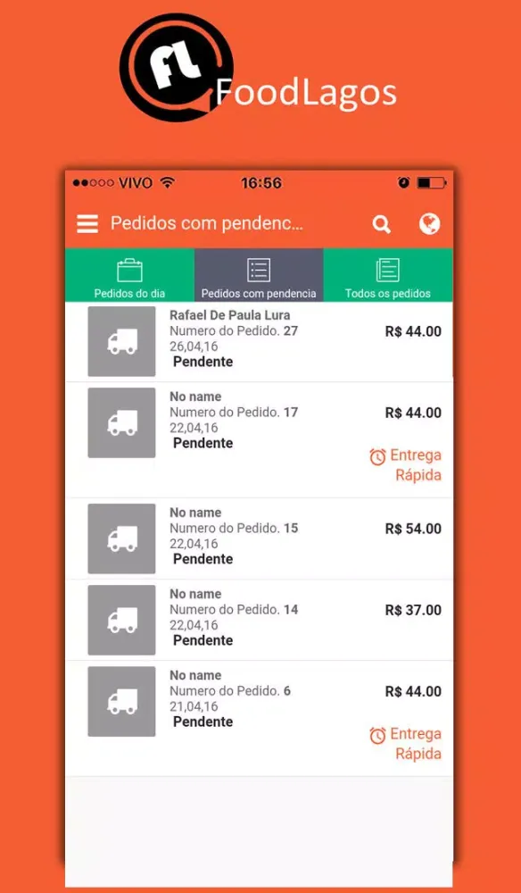 Скриншоты Administrador FoodLagos