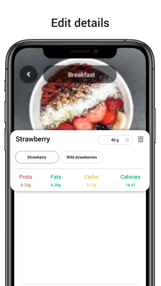 Скриншоты Instafood - Photos&Calories