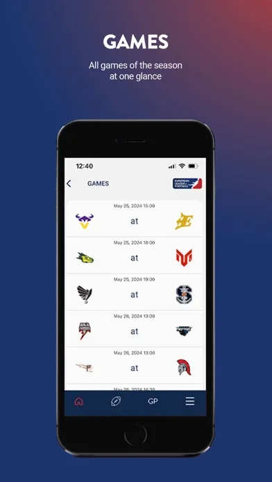 Capturas de pantalla de European League of Football