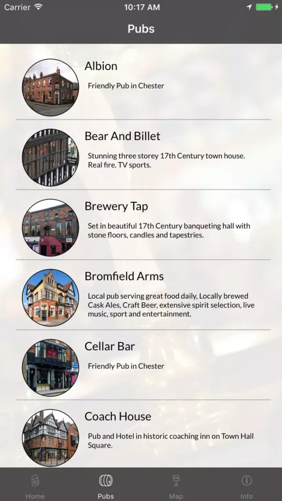 Chester Ale Trail Screenshots