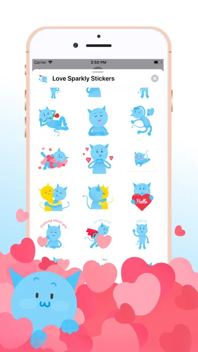 تصاویر Love Sparkly Stickers