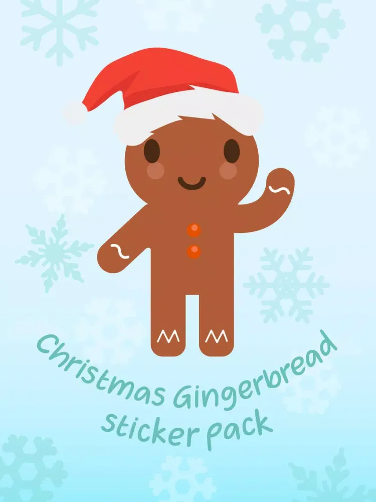 Christmas Gingerbread Stickers iPad  Screenshots