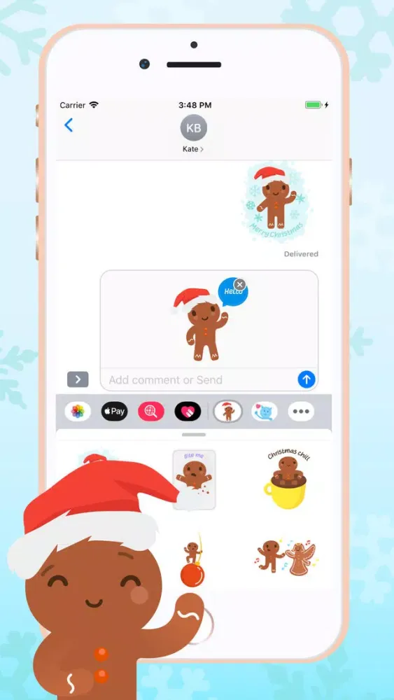 Christmas Gingerbread Stickers Screenshots