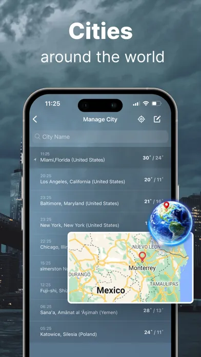 Weather forecast & Alerts Screenshots