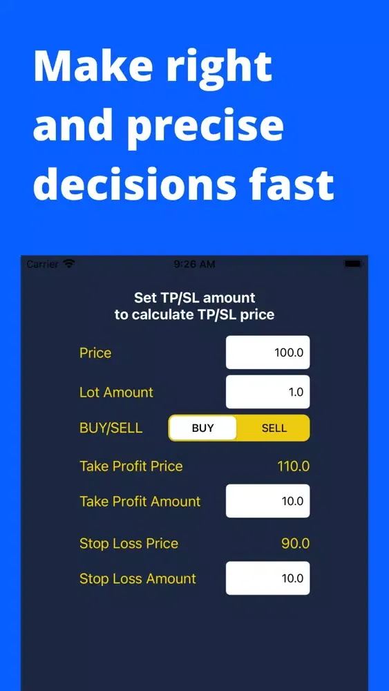 Capturas de pantalla de Forex Calculator Profit Loss