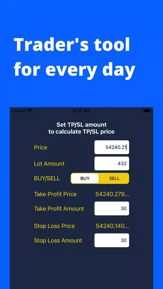 Capturas de pantalla de Forex Calculator Profit Loss