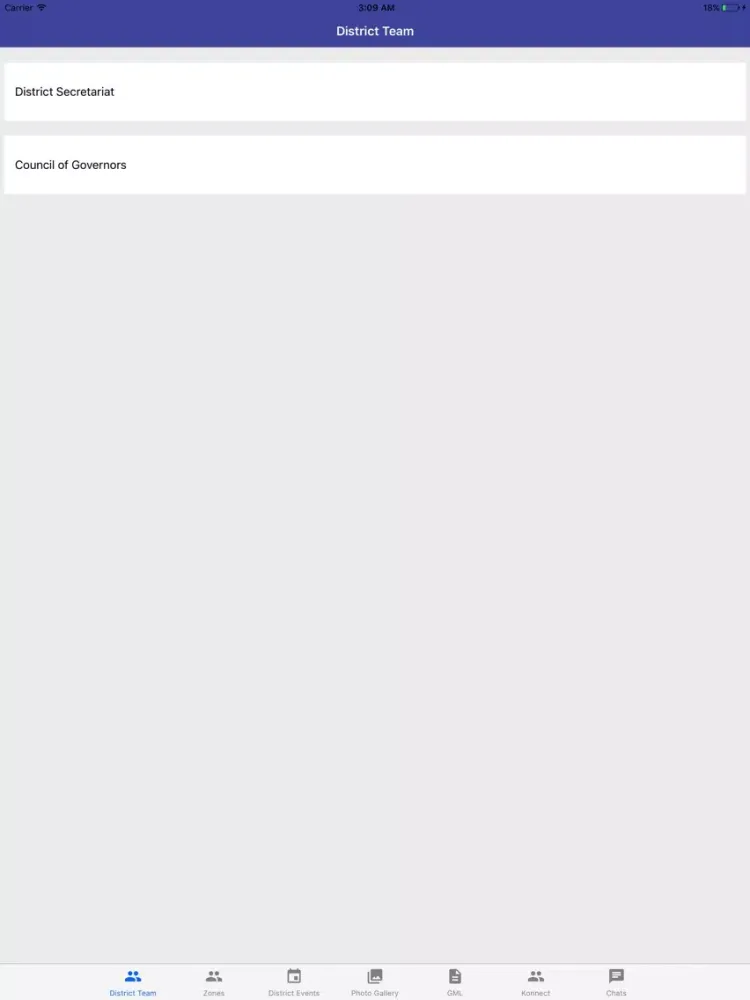 Ảnh chụp màn hình của Rotary District 3261 iPad 