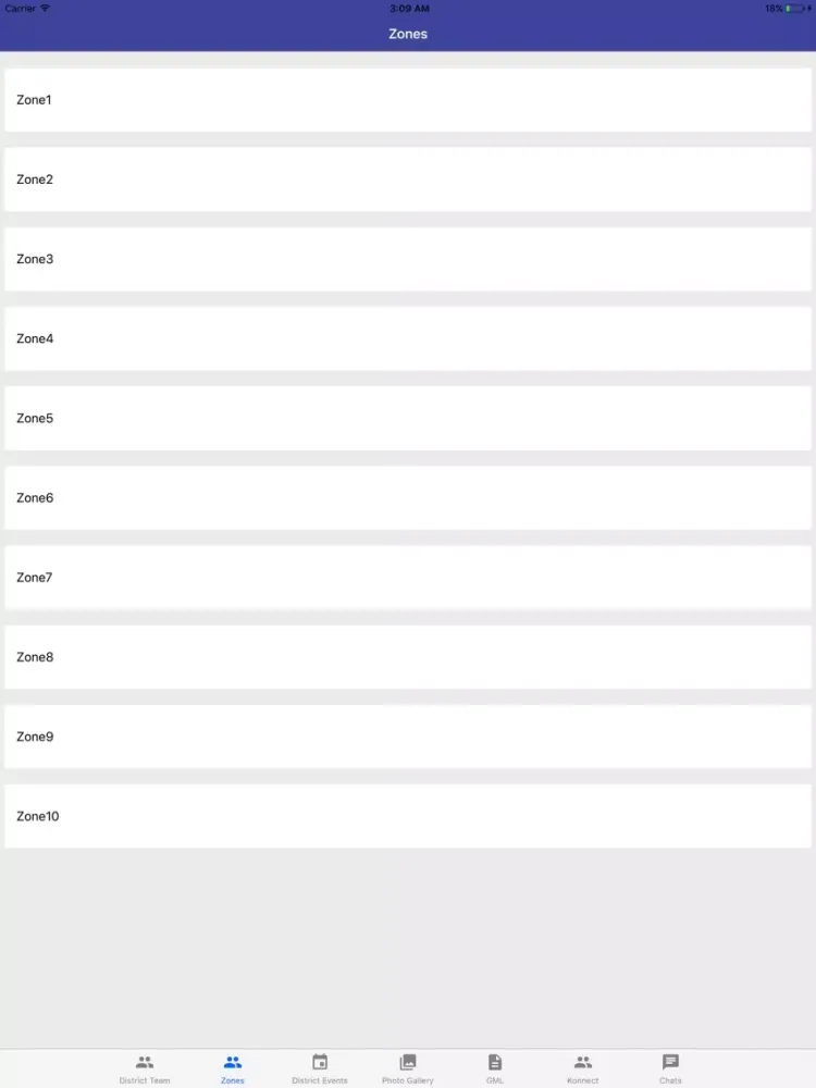 Ảnh chụp màn hình của Rotary District 3261 iPad 