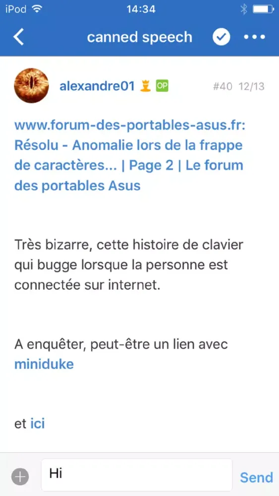 Le forum des portables Asus Ekran Görüntüleri