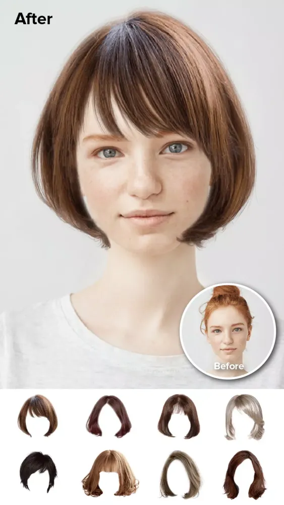Hairstyle Try On Screenshots