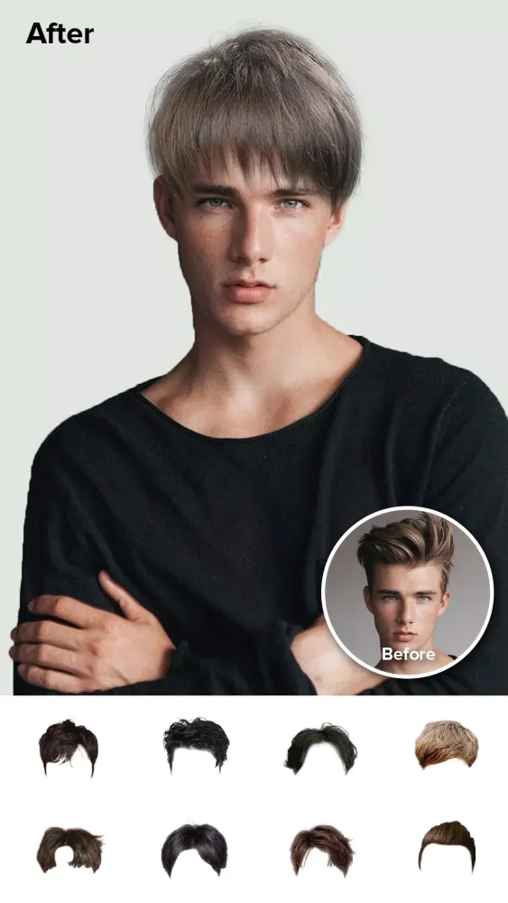 Hairstyle Try On Screenshots