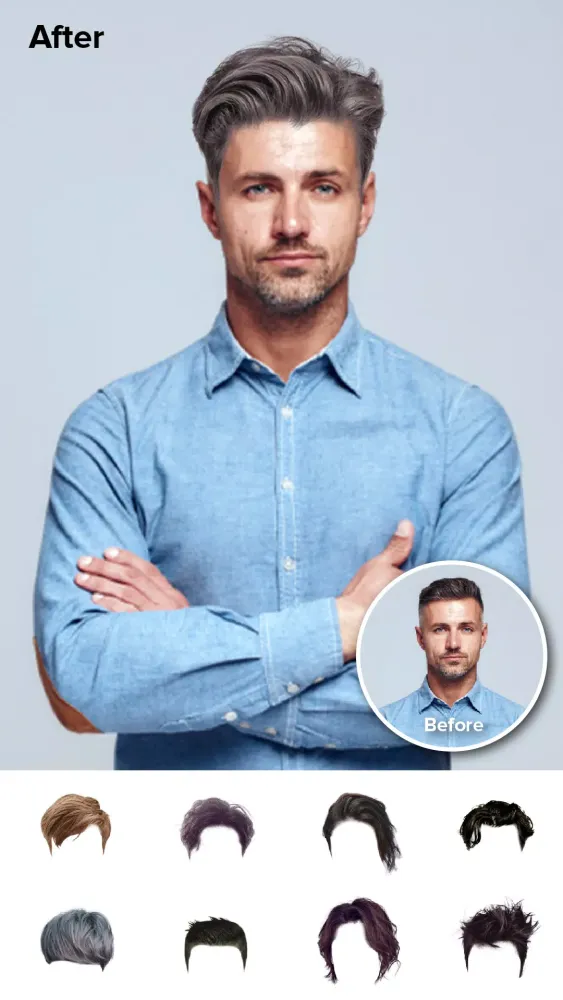 Hairstyle Try On Screenshots