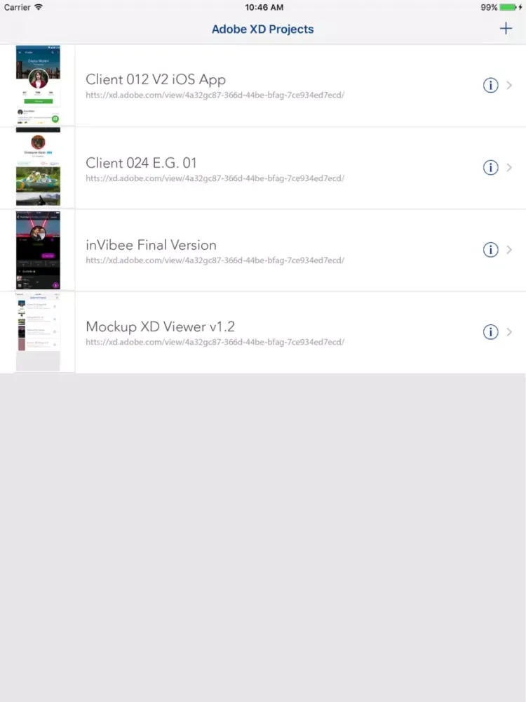 تصاویر Xd Viewer for Adobe XD Project iPad 