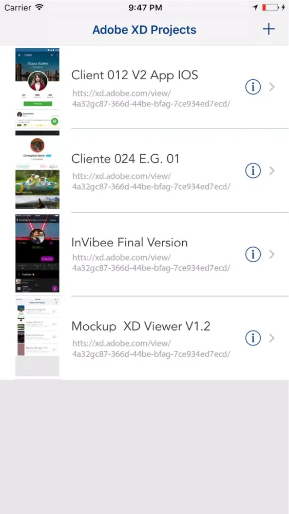 تصاویر Xd Viewer for Adobe XD Project