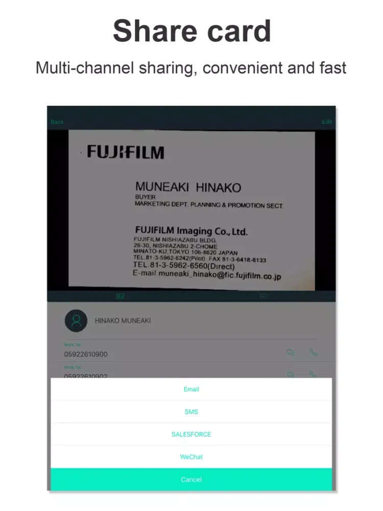 Скриншоты FoxCard&business card scanner iPad 