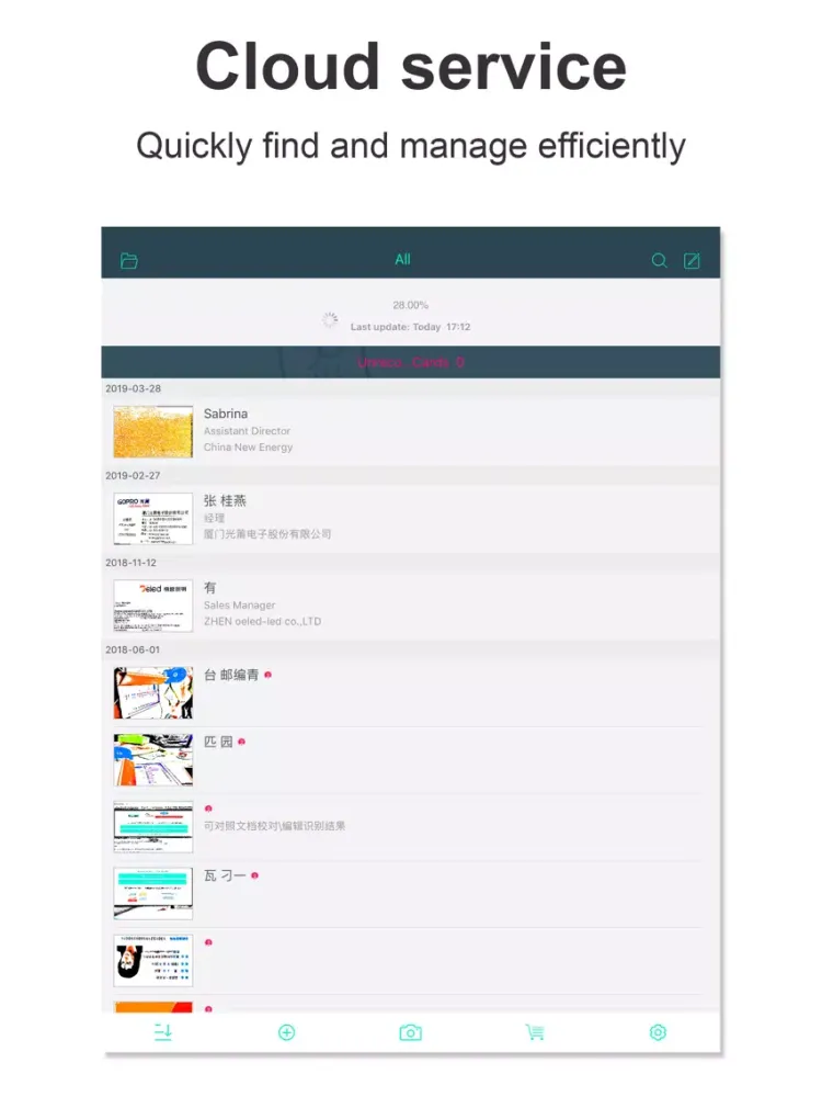 Скриншоты FoxCard&business card scanner iPad 